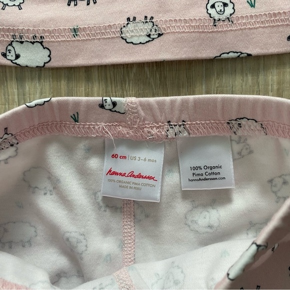 Hanna Andersson Baby Girl 2PC Pajama Sz 3-6M - Picture 5 of 6